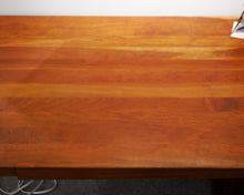 Cherry Sleek One Drawer Desk and Rolling File Cabinet