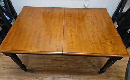 Dual Tone Maple & Black Dining Set