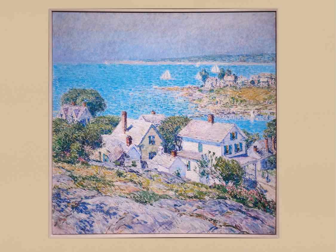 'New England Headlands' Framed Giclee on Canvas