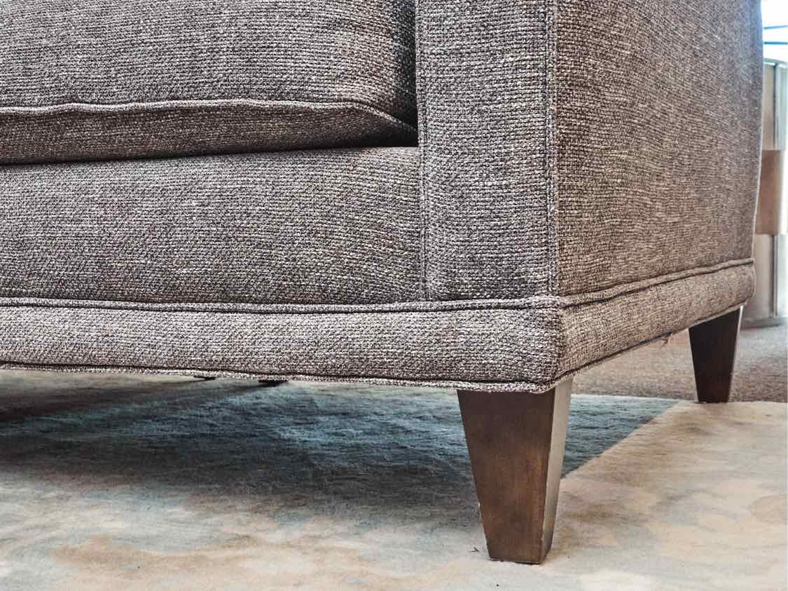 Boston Interiors 3-Piece Curved GreyFlex Upholstered Sectional