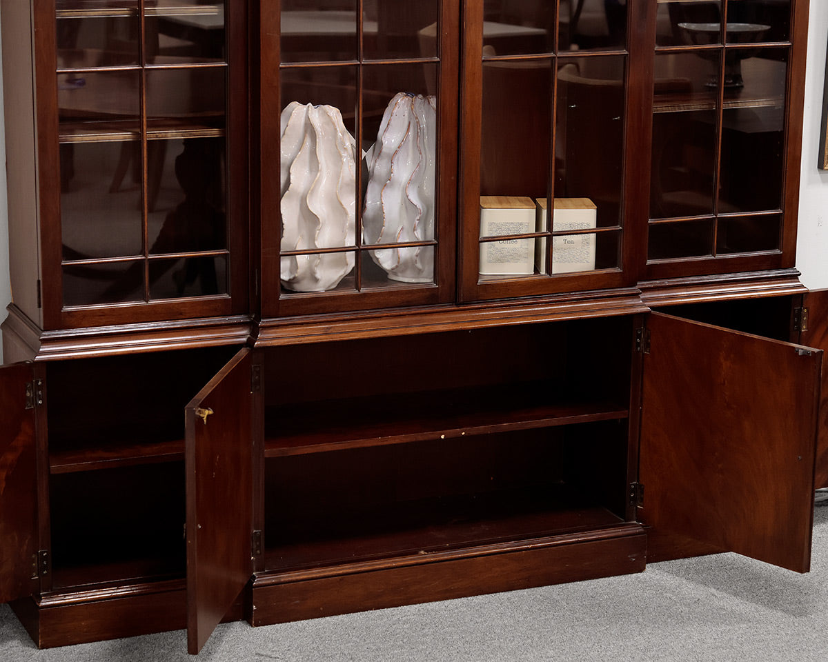 Mahogany Breakfront Cabinet