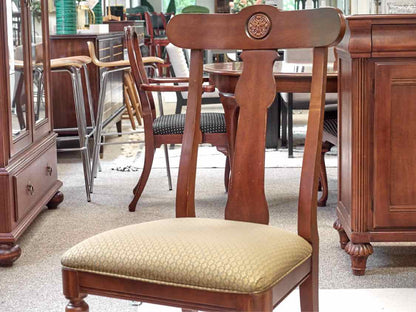 Ethan Allen British Classics Cherry Table & 6 Chair Set
