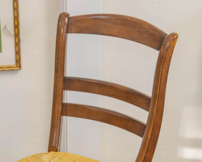 Pottery Barn Set of Five French Ladder Back Dining Chairs
