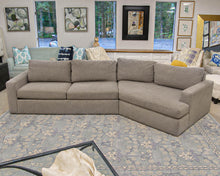Room & Board Plush Microfiber Track Arm Sectional In Soft Grey