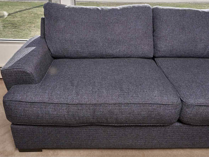 Mercury Orson  ' Sugarshack Denim' 2 Cushion Feather Blend  4 Toss Pillows Sofa