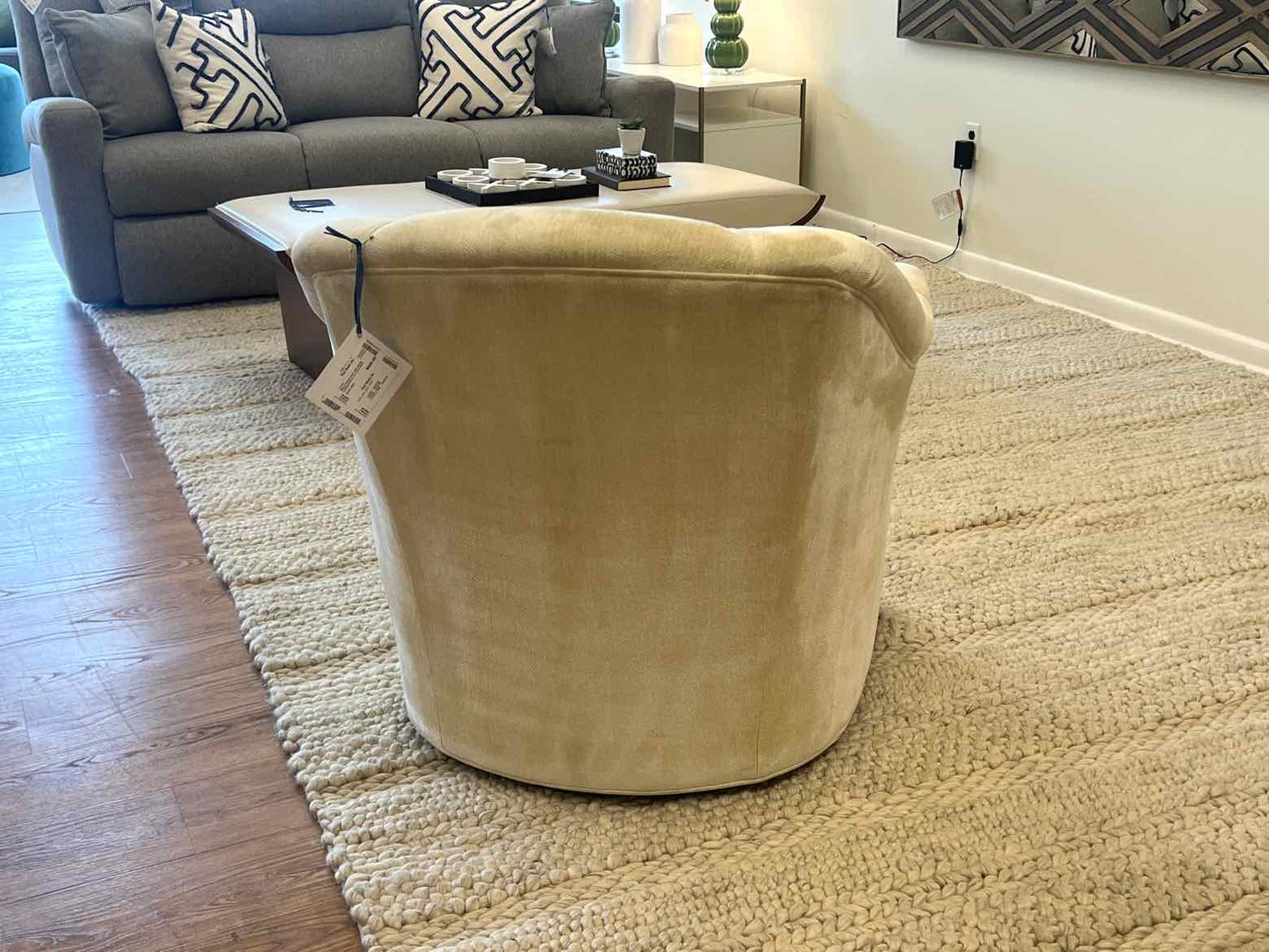 Ethan Allen Barrel Swivel Chair