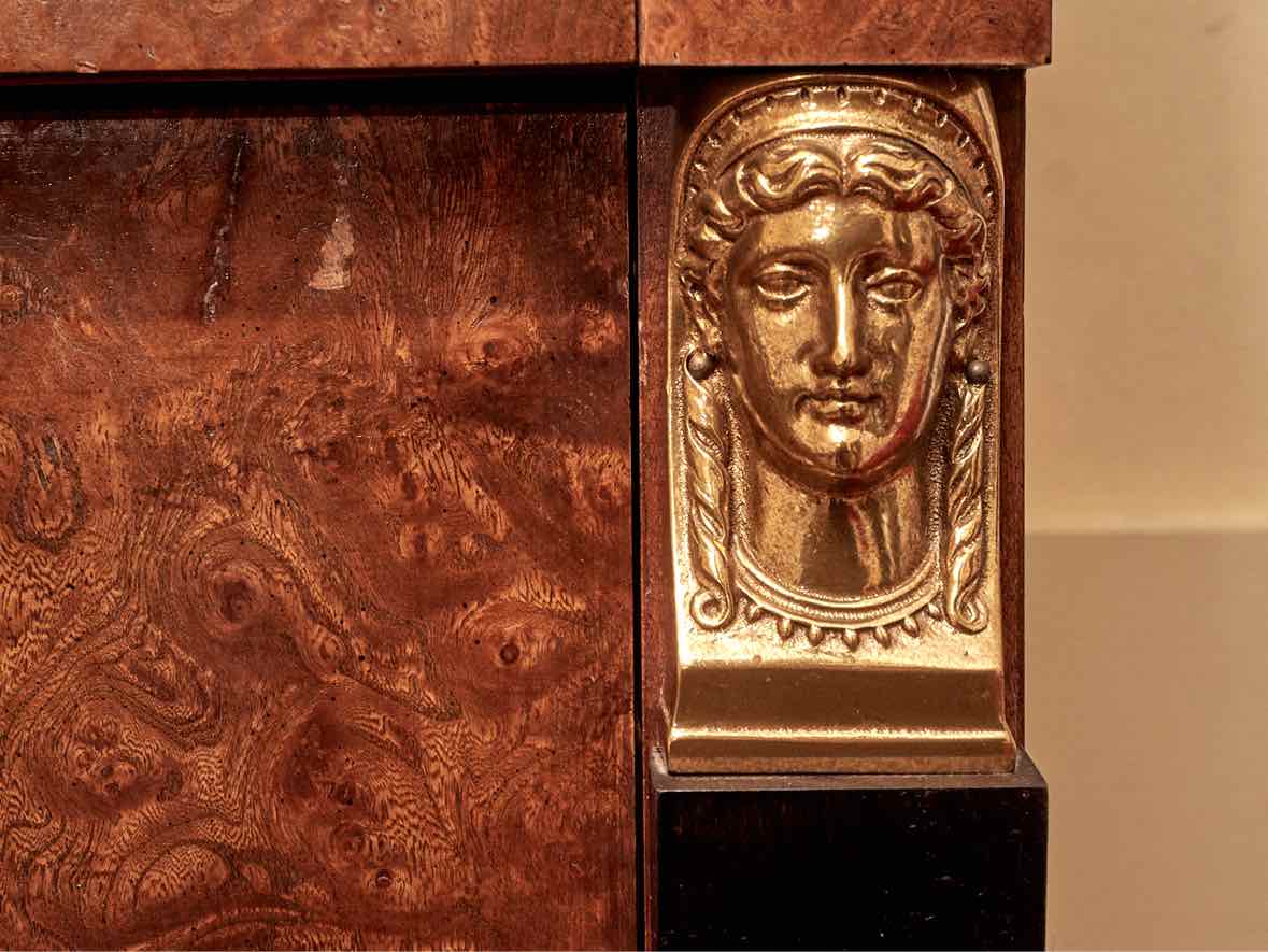 Baker Regency Burled Wood Secretary Desk