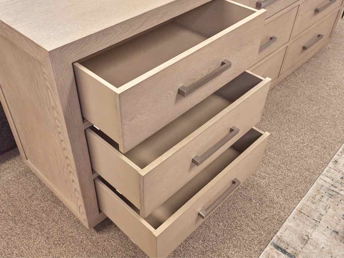 'Kempton' 9 Drawer Dresser with Steel Pulls