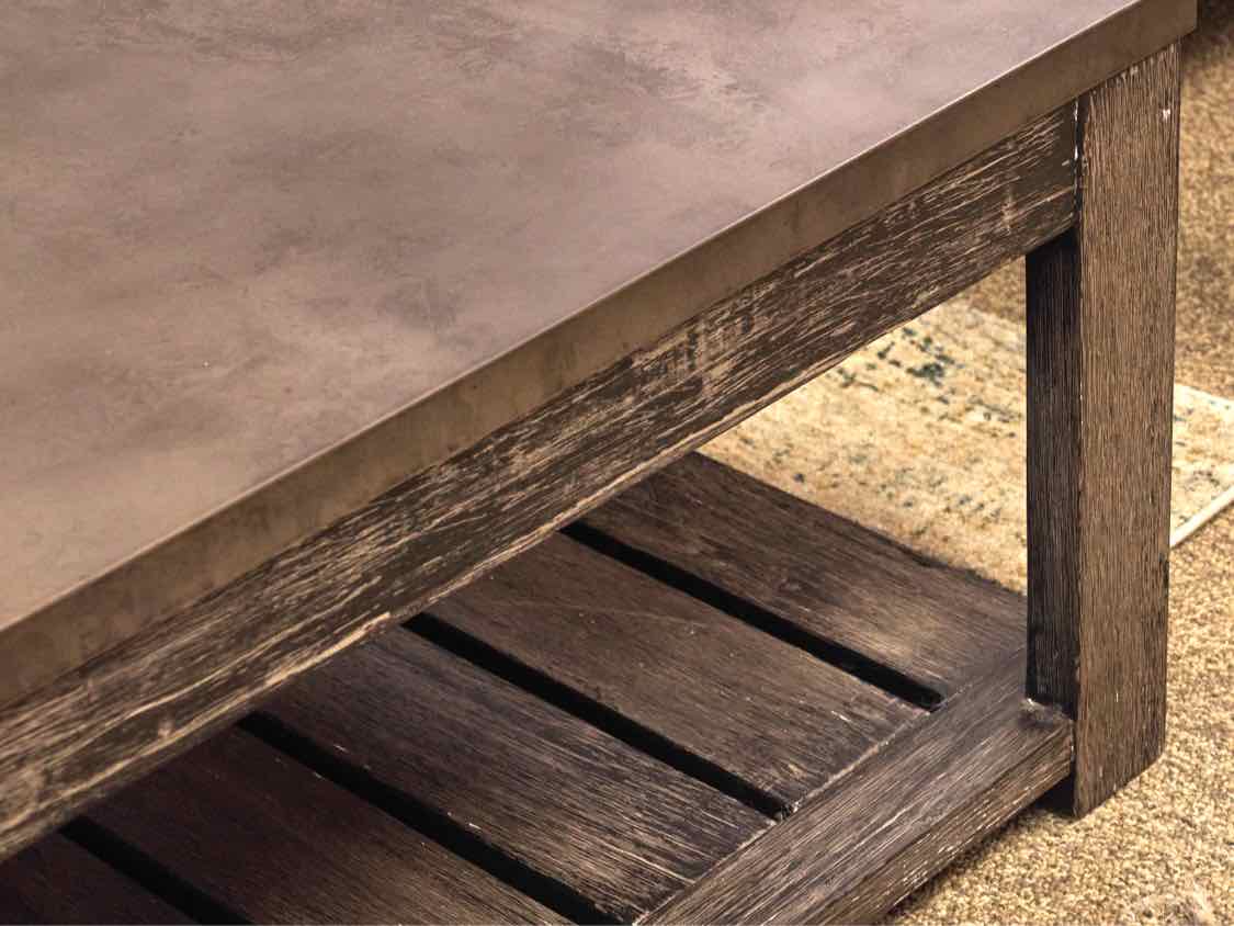 Ethan Allen 'Gannett' Rustic Cocktail Table