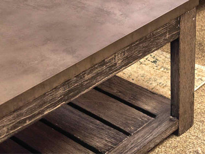 Ethan Allen 'Gannett' Rustic Cocktail Table