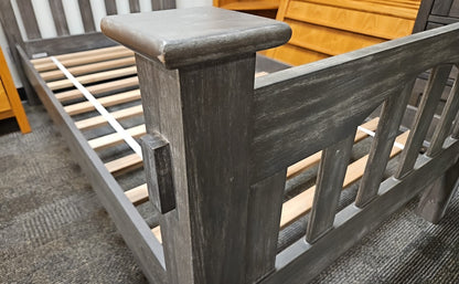 Pottery Barn Grey Oak Twin Bed