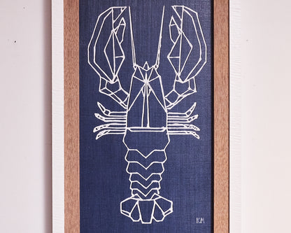 Lobster Denim II Framed Art