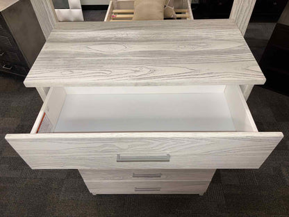 Rustic Whitewashed 5-Drawer Chest