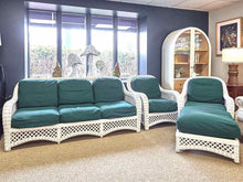 White Wicker 3-Piece Porch Set