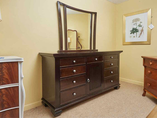 Ligna Espresso Finish 9 Drawer  Dresser