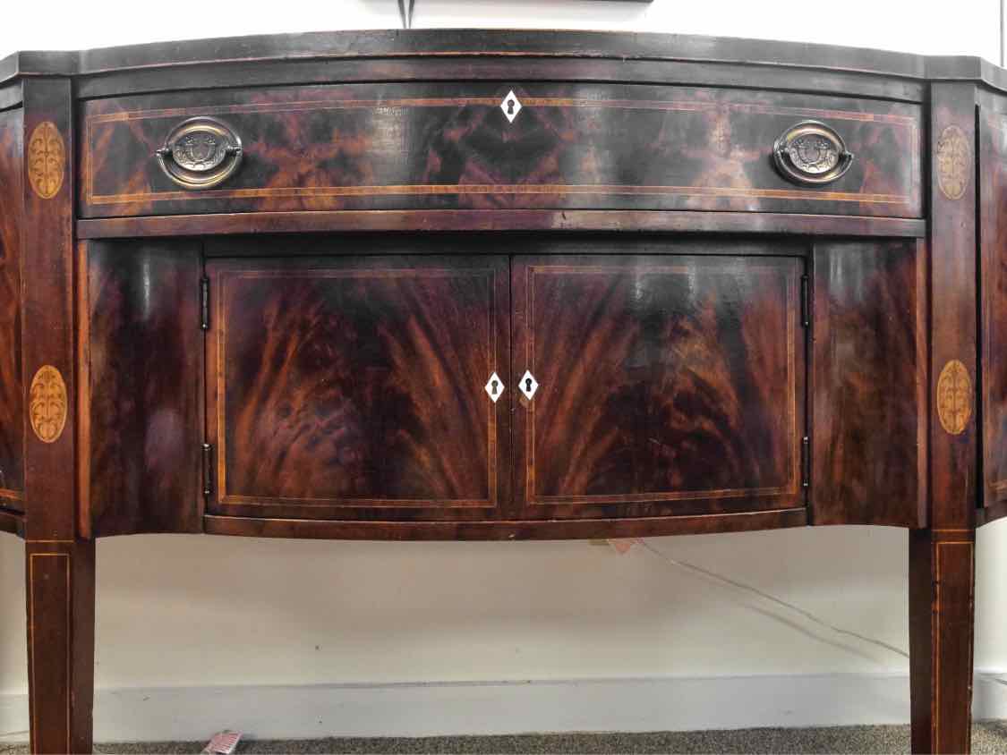 Banded Mahogany Server