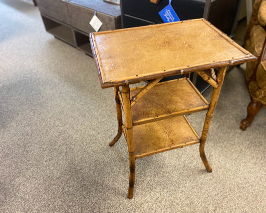 English Victorian Style Bamboo Side Table