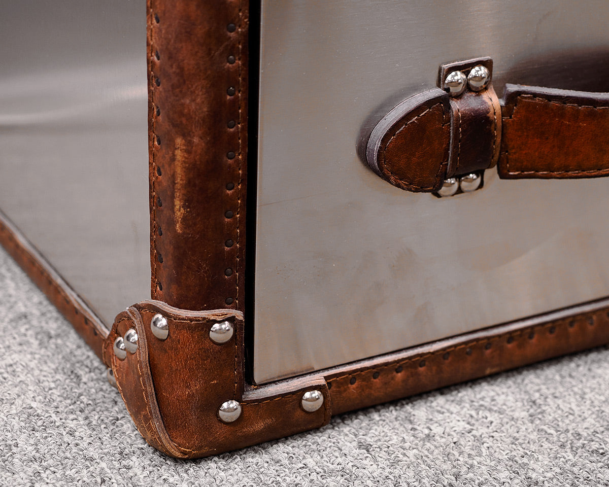 Steamer Style Metal Dresser