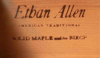 Ethan Allen  Eucalyptus Green Finish 4 Drawer Desk