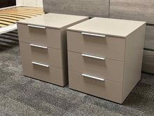 Pair of Contemporary Grey Lacquer Nightstands