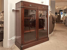 Mahogany Glass Door Display Cabinet