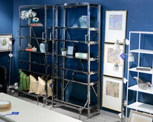 Restoration Hardware "French Library" Polished Metal Etagere