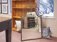 Forged Iron Beveled Glass Mirror