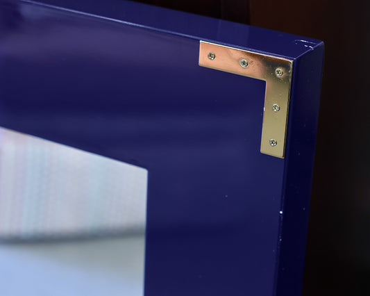 Rectangular Navy Mirror