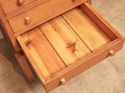Pine 3 Drawer Side Table