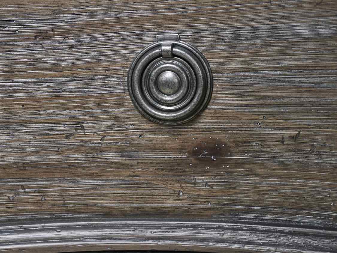 Pair of Dark Weathered Oak Two Drawer Nightstands