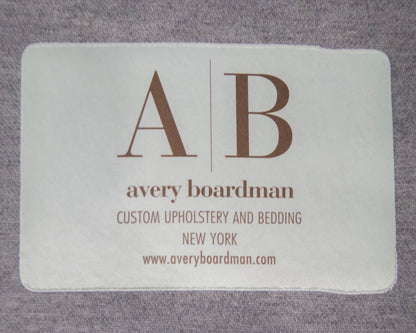 Avery Boardman Grey One Seat Cushion Tight Back Sofa On Wood Frame