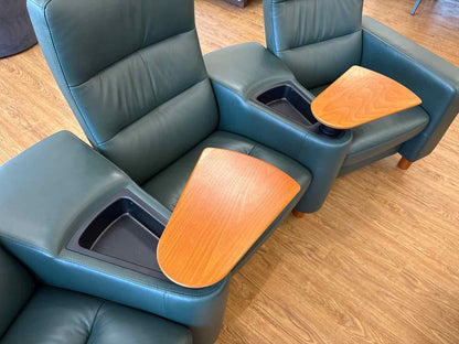 Ekornes Stressless 'Arion' Home Theater Recliner Sofa w/ Ottoman