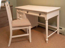 Stanley 'Young America' White  Desk with 4 Drawers & Side Chair