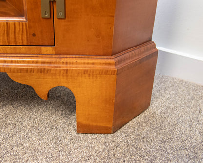 Eldred WheelerTiger Maple Corner Cabinet
