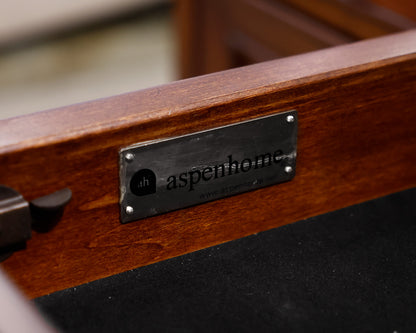 Mahogany 7-Drawer Executive Desk