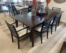 Maple Dining Table with Dark Distressed Finish