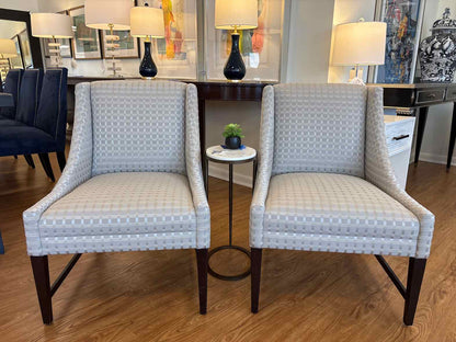 Pair of A. Rudin Slipper Chairs