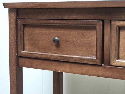 Pier 1 Imports Cherry 3 Drawer & Lower Shelf  Sofa Table/ Console