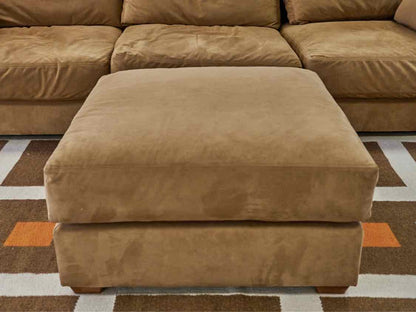 Circle Furniture 3 Piece MicroSuede Sofa with Ottoman