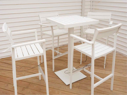 Case Furniture Outdoor Coated Aluminium Pub Height Table & Chairs
