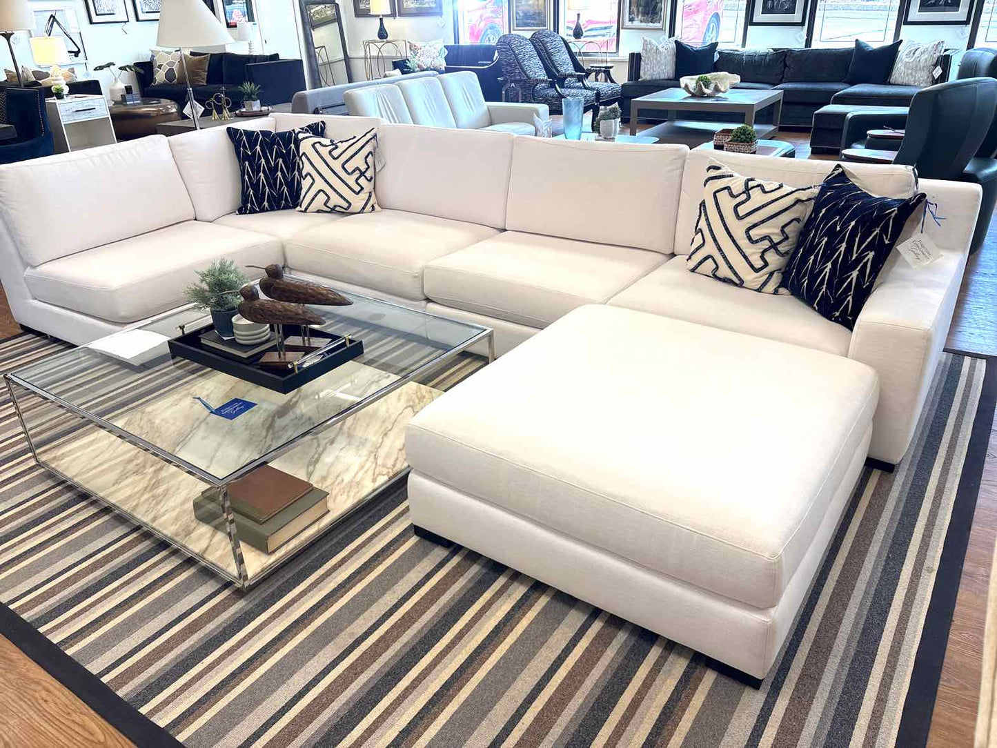 RH 'Modena' 5-Piece Sectional with Ottoman