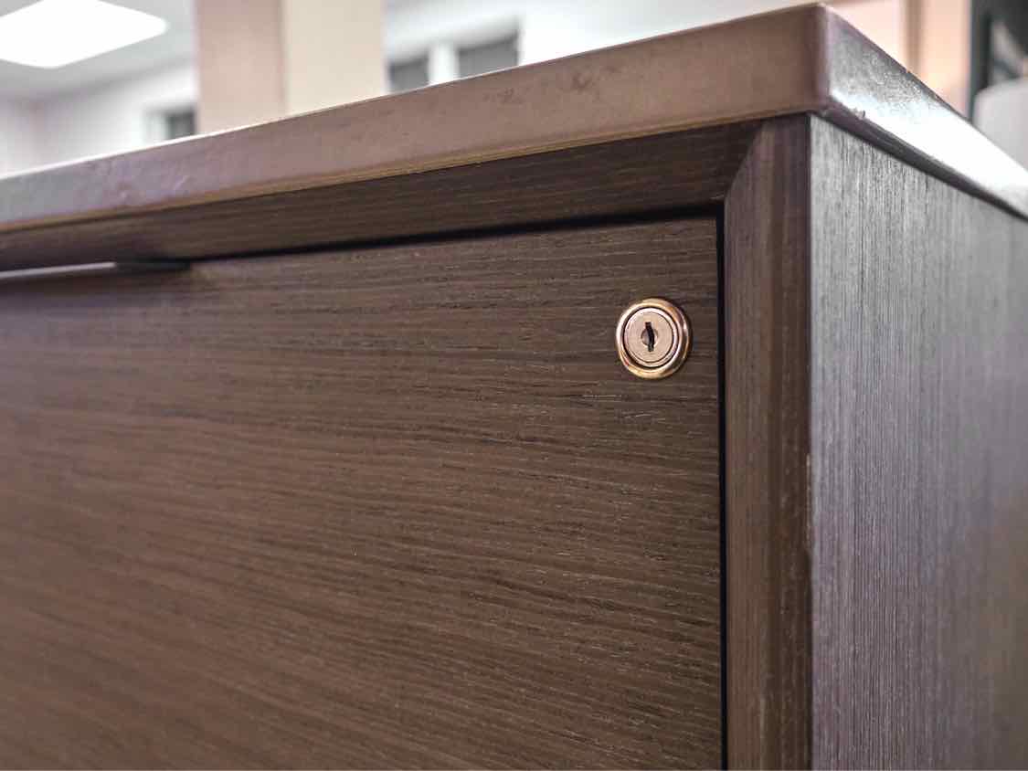 Slate Grey Finish with Stone Top 4 Drawer File Cabinet
