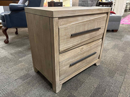 Rustic Contemporary 2-Drawer Nightstand