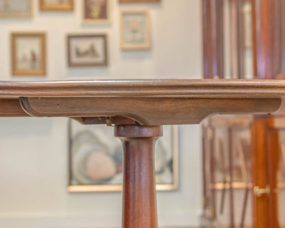 Round Cherry Tilt Top Side Table