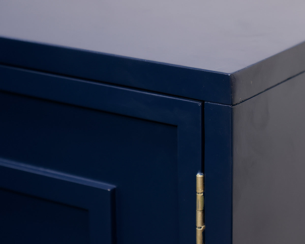 Navy Blue Two-Door Console