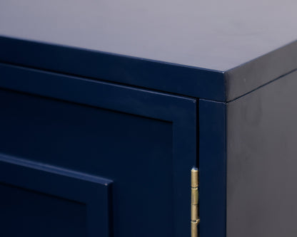 Navy Blue Two-Door Console