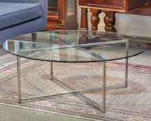 Room & Board Glass & Metal Contemporary Cocktail Table