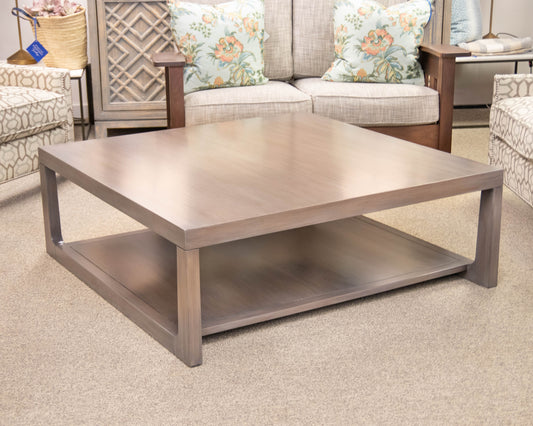Old Biscayne Designs Square Cocktail Table in Graywash