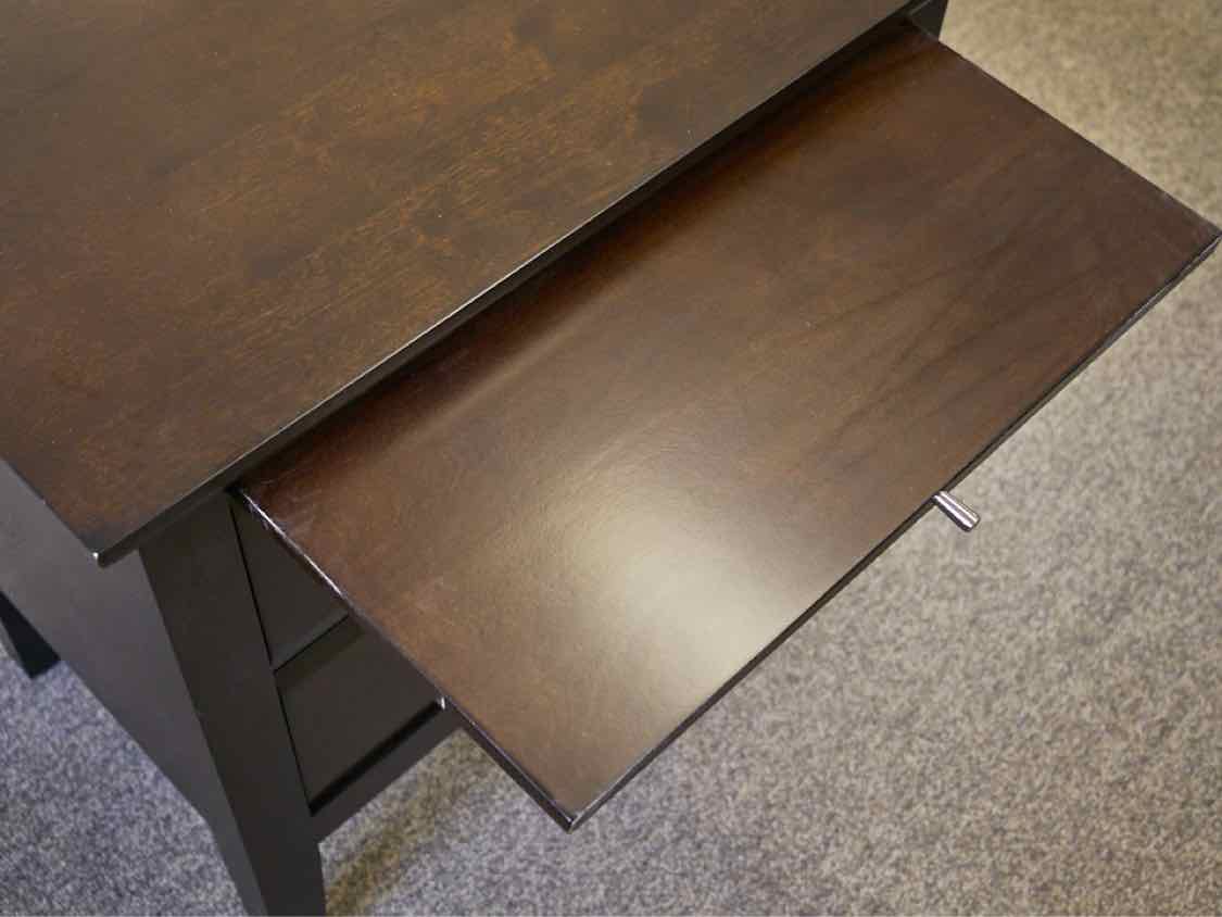 Pair of Two Drawer Nightstands with Extension in Espresso Finish
