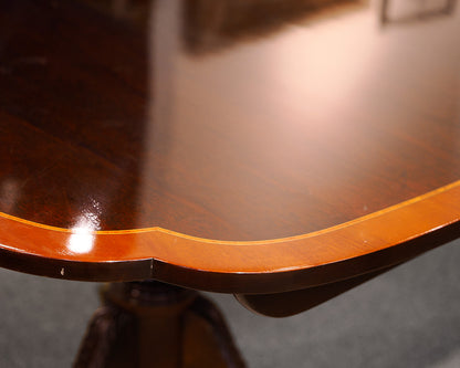 Stickley Mahogany Pedestal Dining Table